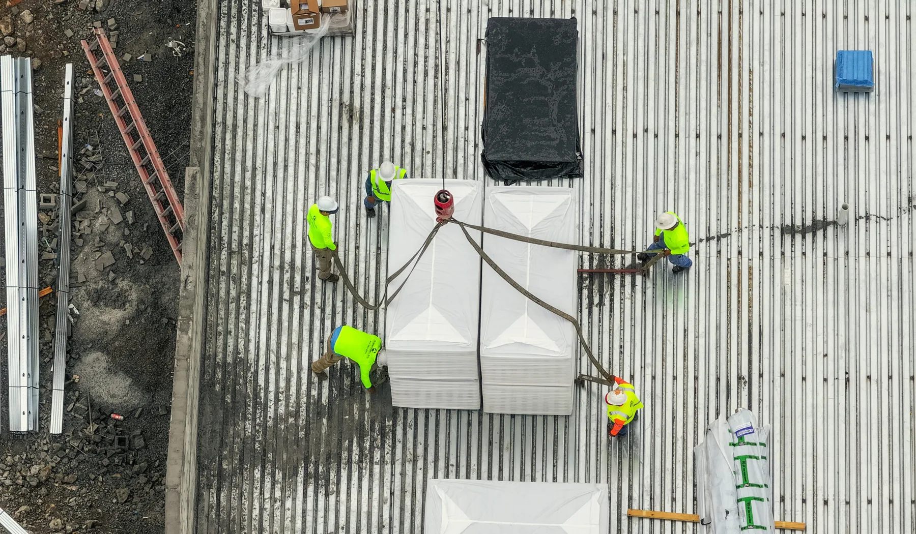 Austermiller roof crew on site